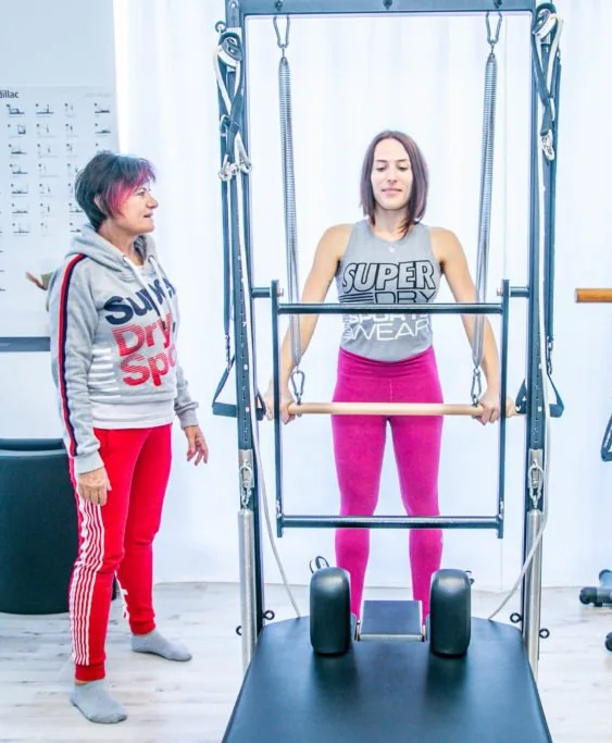 Lezione di Pilates personal alla Tower con l’istruttrice